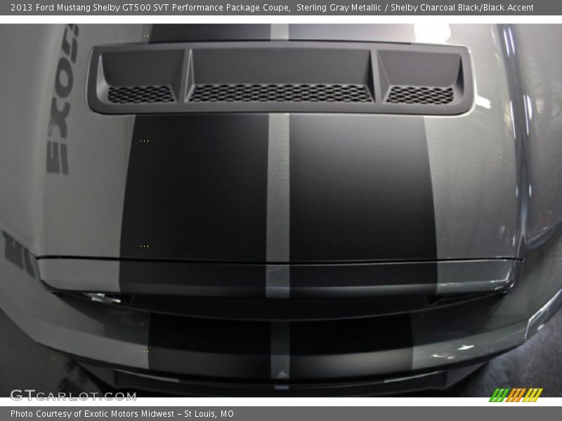 Sterling Gray Metallic / Shelby Charcoal Black/Black Accent 2013 Ford Mustang Shelby GT500 SVT Performance Package Coupe
