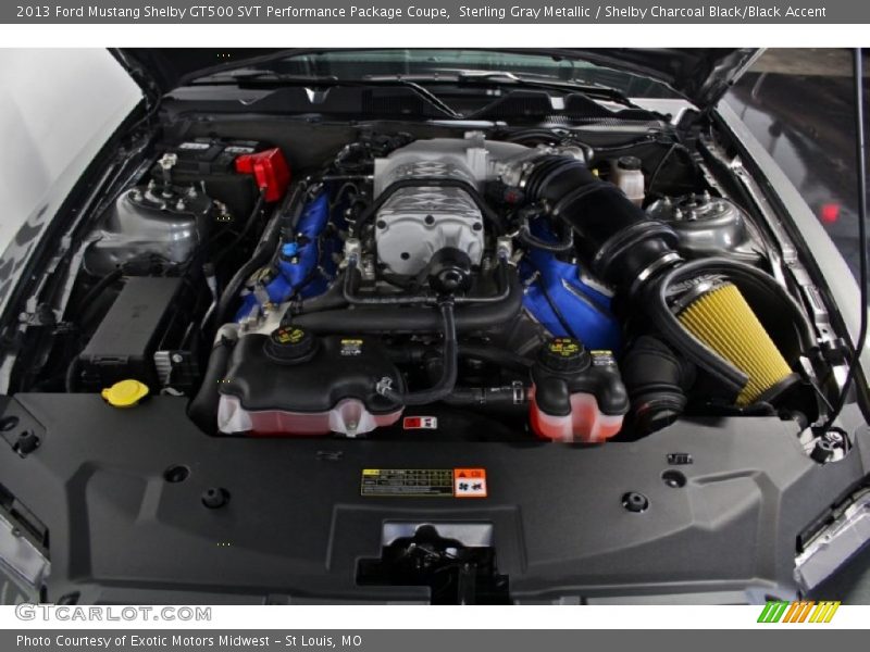  2013 Mustang Shelby GT500 SVT Performance Package Coupe Engine - 5.8 Liter Supercharged DOHC 32-Valve Ti-VCT V8