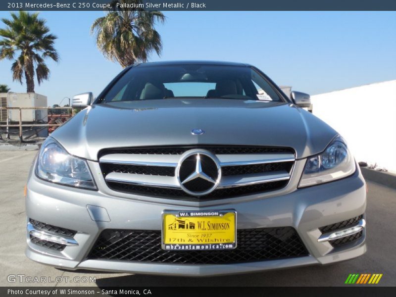 Palladium Silver Metallic / Black 2013 Mercedes-Benz C 250 Coupe