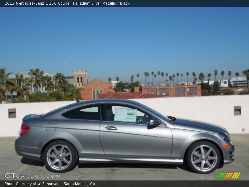 Palladium Silver Metallic / Black 2013 Mercedes-Benz C 250 Coupe