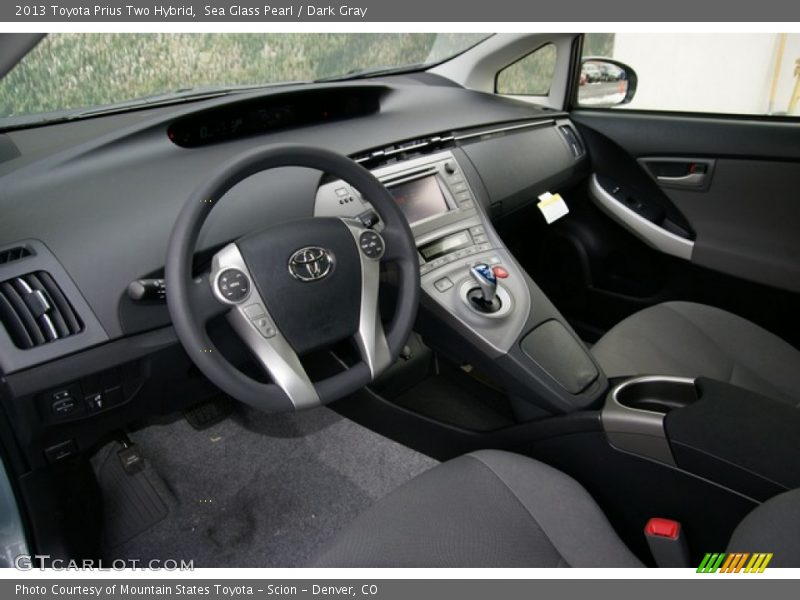 Sea Glass Pearl / Dark Gray 2013 Toyota Prius Two Hybrid