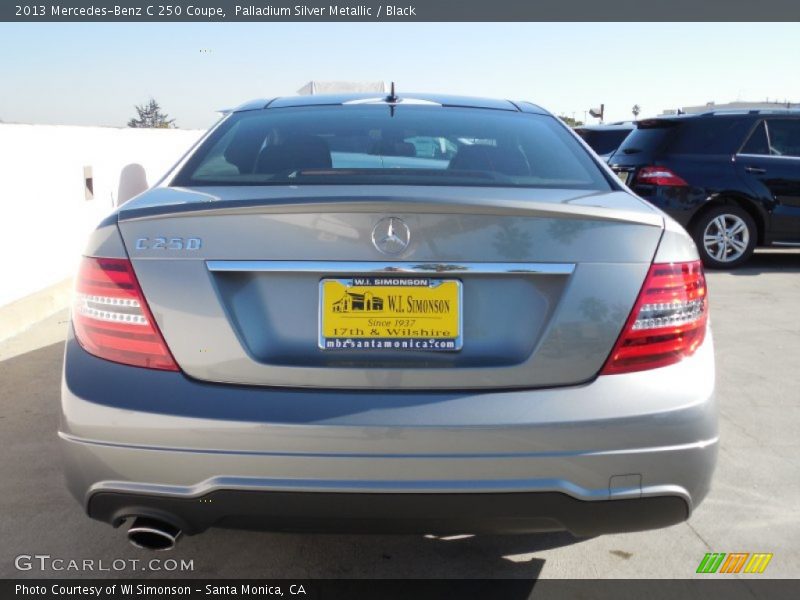 Palladium Silver Metallic / Black 2013 Mercedes-Benz C 250 Coupe