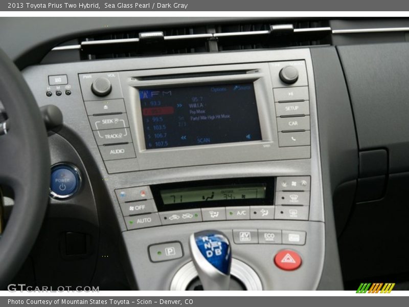 Sea Glass Pearl / Dark Gray 2013 Toyota Prius Two Hybrid