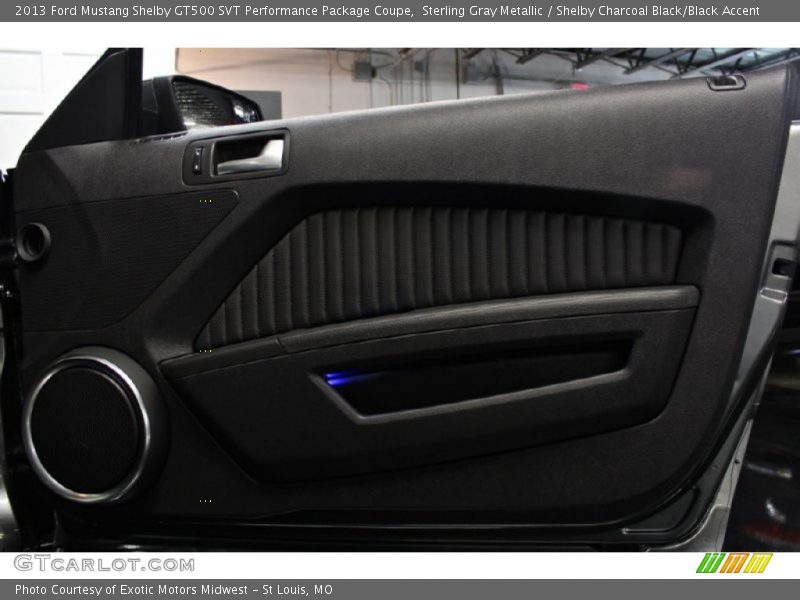 Sterling Gray Metallic / Shelby Charcoal Black/Black Accent 2013 Ford Mustang Shelby GT500 SVT Performance Package Coupe