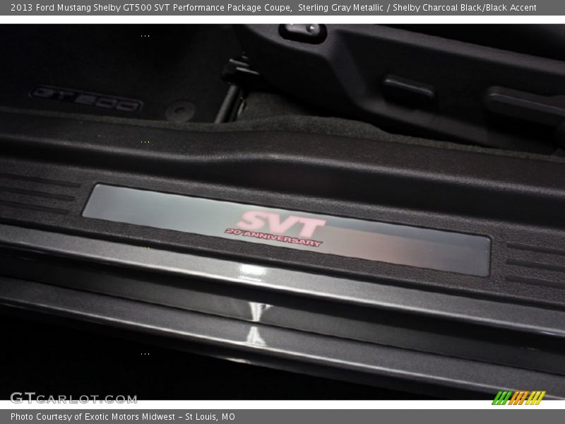 Sterling Gray Metallic / Shelby Charcoal Black/Black Accent 2013 Ford Mustang Shelby GT500 SVT Performance Package Coupe