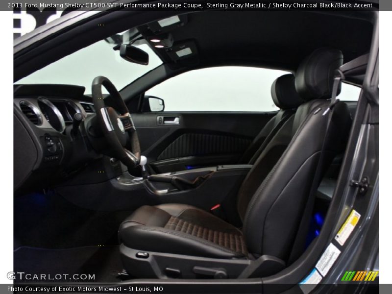 Front Seat of 2013 Mustang Shelby GT500 SVT Performance Package Coupe
