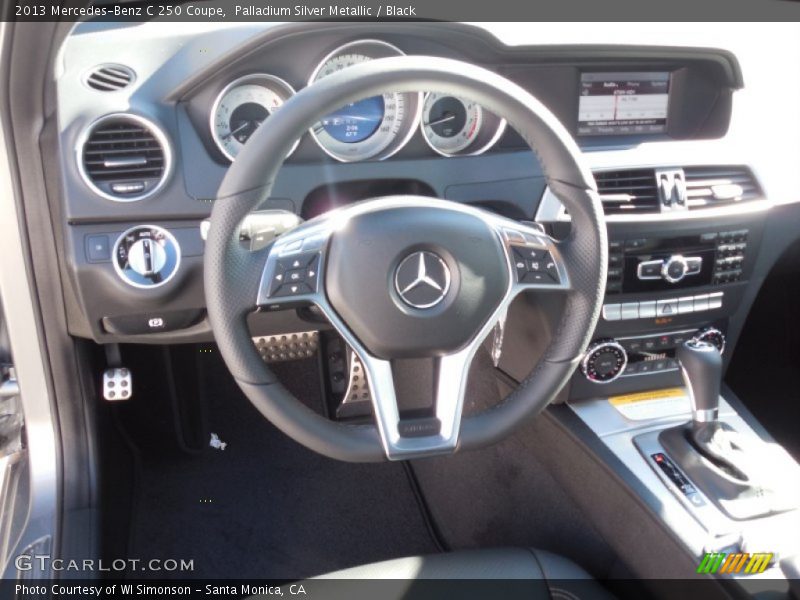 Palladium Silver Metallic / Black 2013 Mercedes-Benz C 250 Coupe