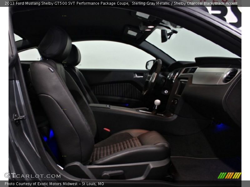 Sterling Gray Metallic / Shelby Charcoal Black/Black Accent 2013 Ford Mustang Shelby GT500 SVT Performance Package Coupe