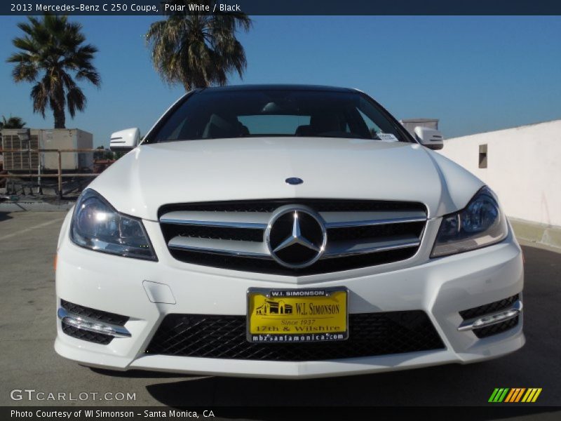 Polar White / Black 2013 Mercedes-Benz C 250 Coupe