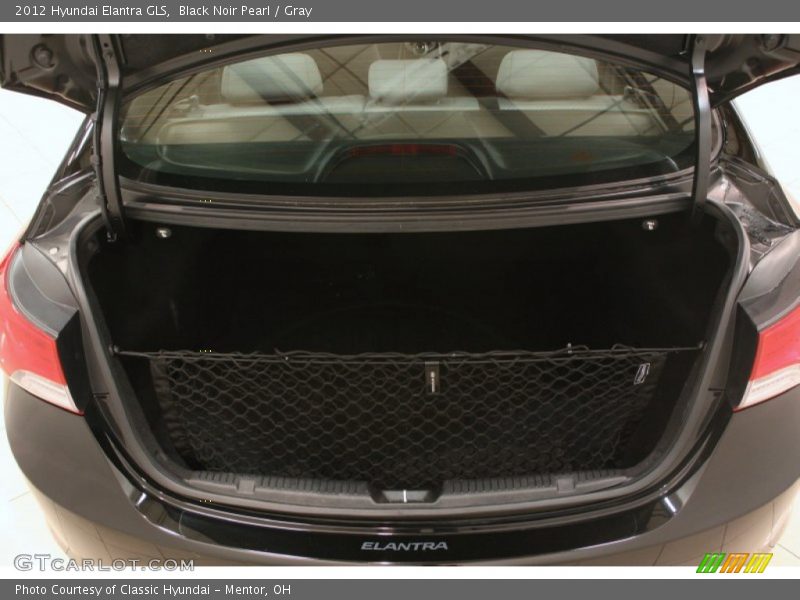 Black Noir Pearl / Gray 2012 Hyundai Elantra GLS