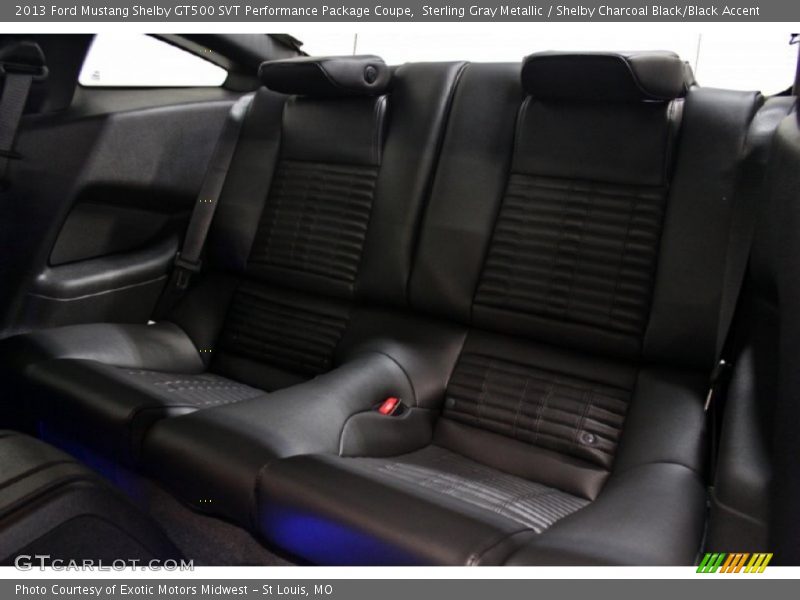 Rear Seat of 2013 Mustang Shelby GT500 SVT Performance Package Coupe