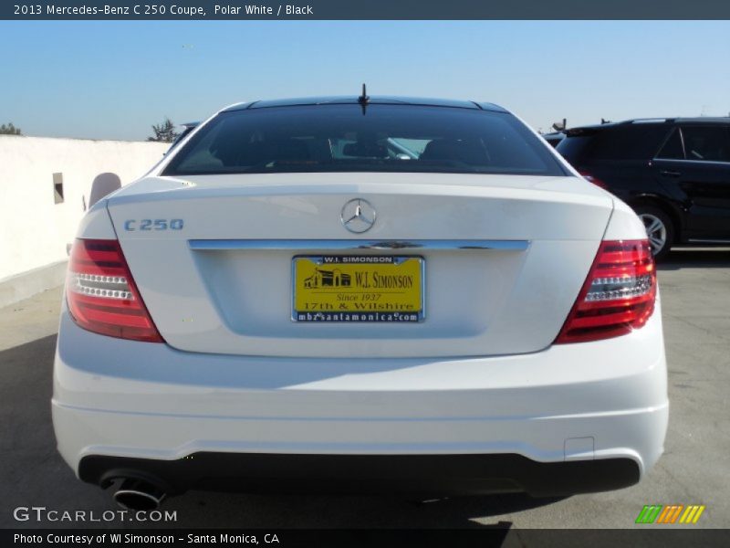 Polar White / Black 2013 Mercedes-Benz C 250 Coupe