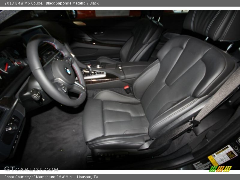 Front Seat of 2013 M6 Coupe