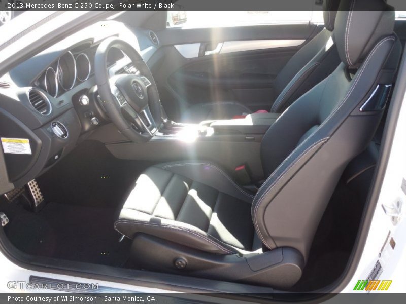Polar White / Black 2013 Mercedes-Benz C 250 Coupe