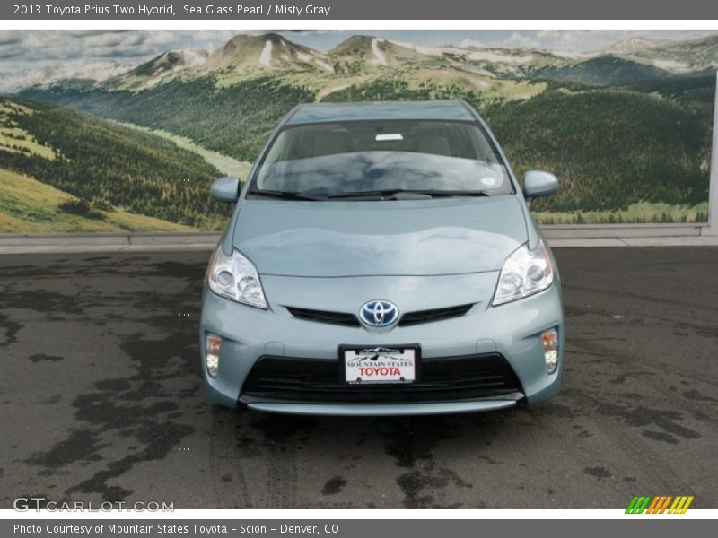 Sea Glass Pearl / Misty Gray 2013 Toyota Prius Two Hybrid