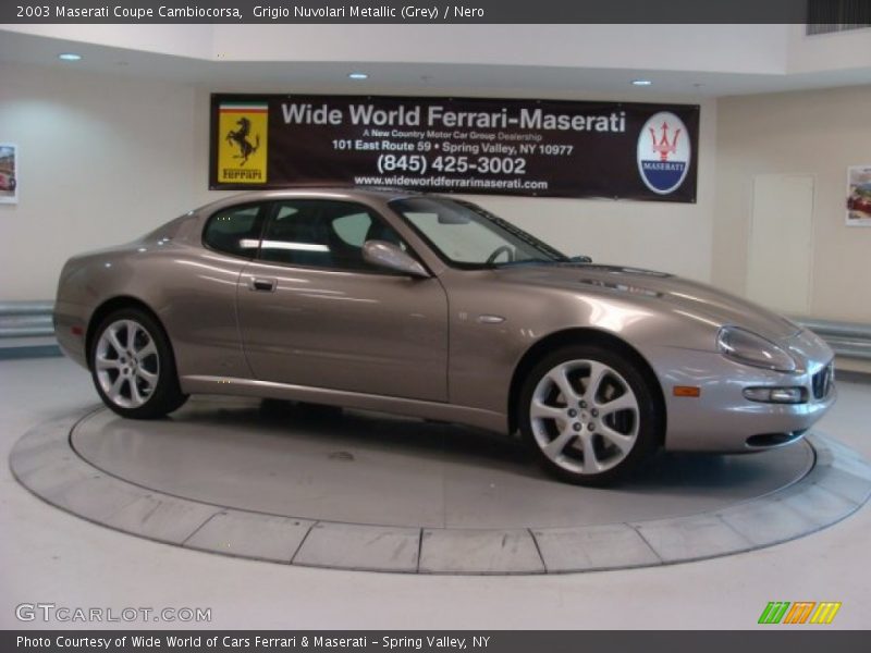 Grigio Nuvolari Metallic (Grey) / Nero 2003 Maserati Coupe Cambiocorsa