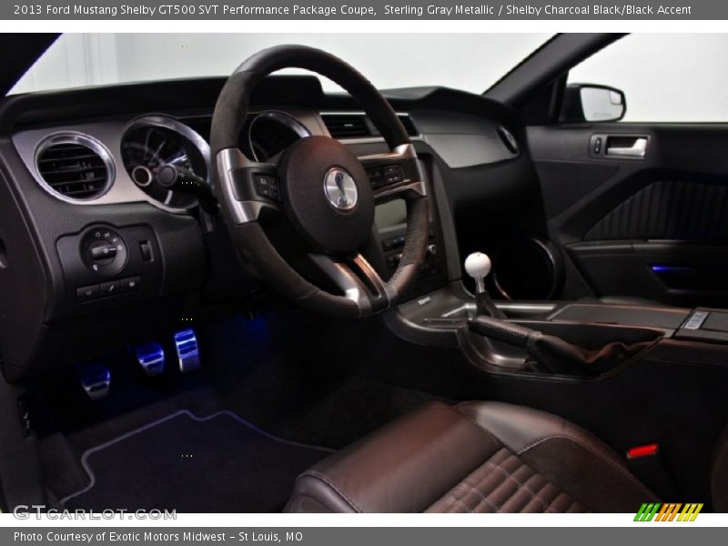 Shelby Charcoal Black/Black Accent Interior - 2013 Mustang Shelby GT500 SVT Performance Package Coupe 