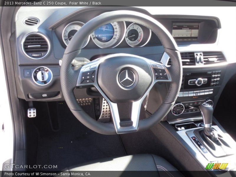 Polar White / Black 2013 Mercedes-Benz C 250 Coupe