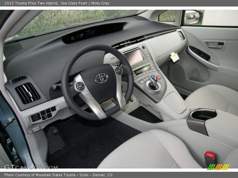 Sea Glass Pearl / Misty Gray 2013 Toyota Prius Two Hybrid