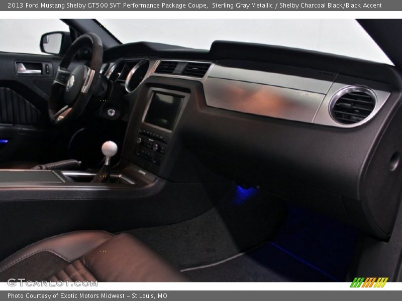 Dashboard of 2013 Mustang Shelby GT500 SVT Performance Package Coupe