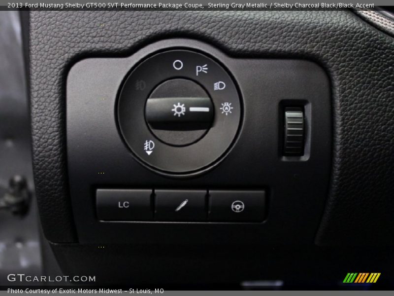 Controls of 2013 Mustang Shelby GT500 SVT Performance Package Coupe