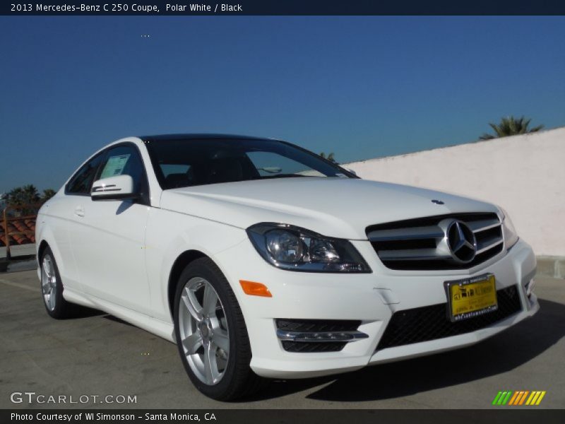 Polar White / Black 2013 Mercedes-Benz C 250 Coupe