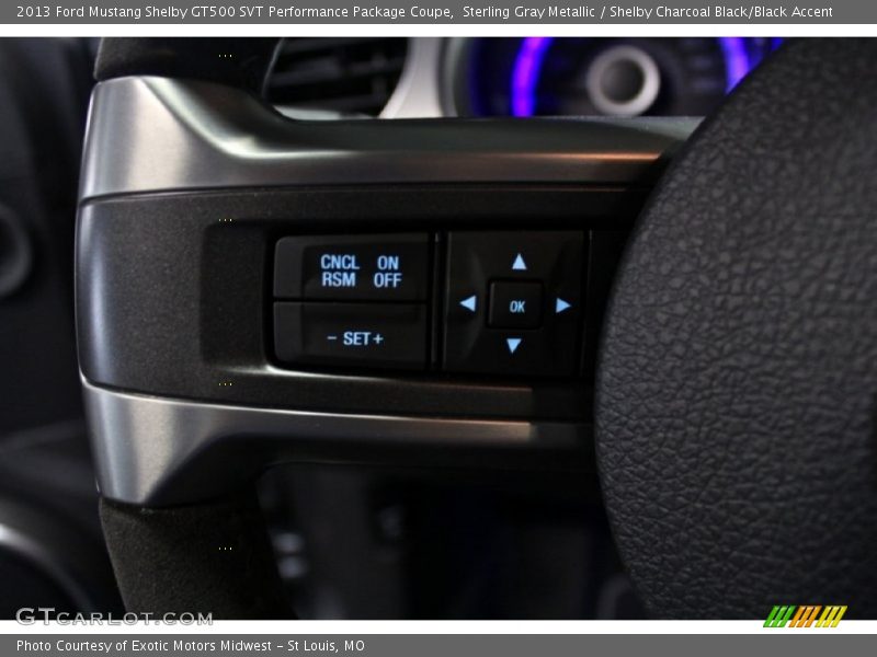Controls of 2013 Mustang Shelby GT500 SVT Performance Package Coupe