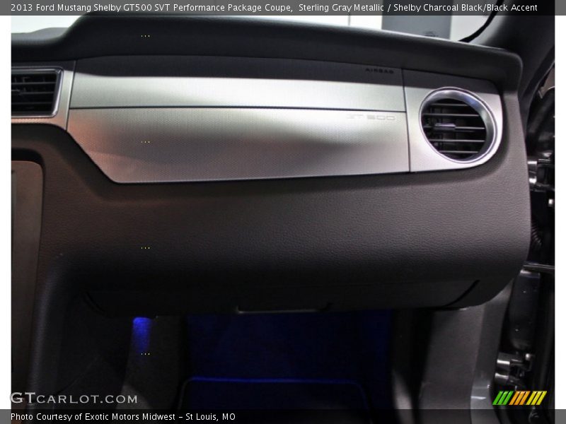 Sterling Gray Metallic / Shelby Charcoal Black/Black Accent 2013 Ford Mustang Shelby GT500 SVT Performance Package Coupe