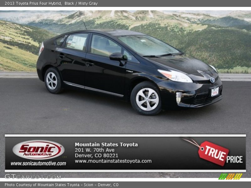 Black / Misty Gray 2013 Toyota Prius Four Hybrid
