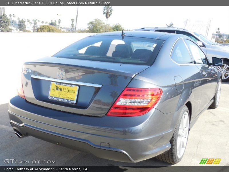Steel Grey Metallic / Black 2013 Mercedes-Benz C 250 Coupe