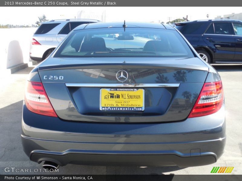Steel Grey Metallic / Black 2013 Mercedes-Benz C 250 Coupe