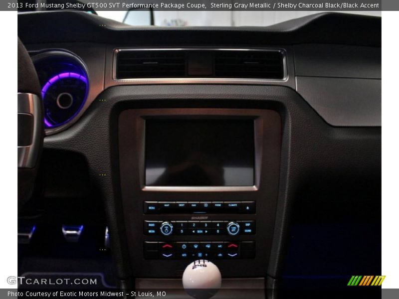 Sterling Gray Metallic / Shelby Charcoal Black/Black Accent 2013 Ford Mustang Shelby GT500 SVT Performance Package Coupe