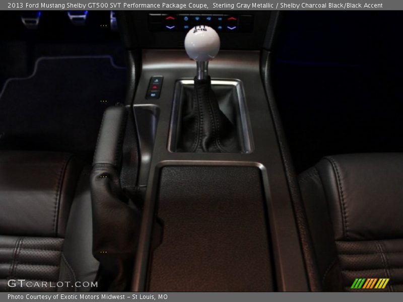 Sterling Gray Metallic / Shelby Charcoal Black/Black Accent 2013 Ford Mustang Shelby GT500 SVT Performance Package Coupe