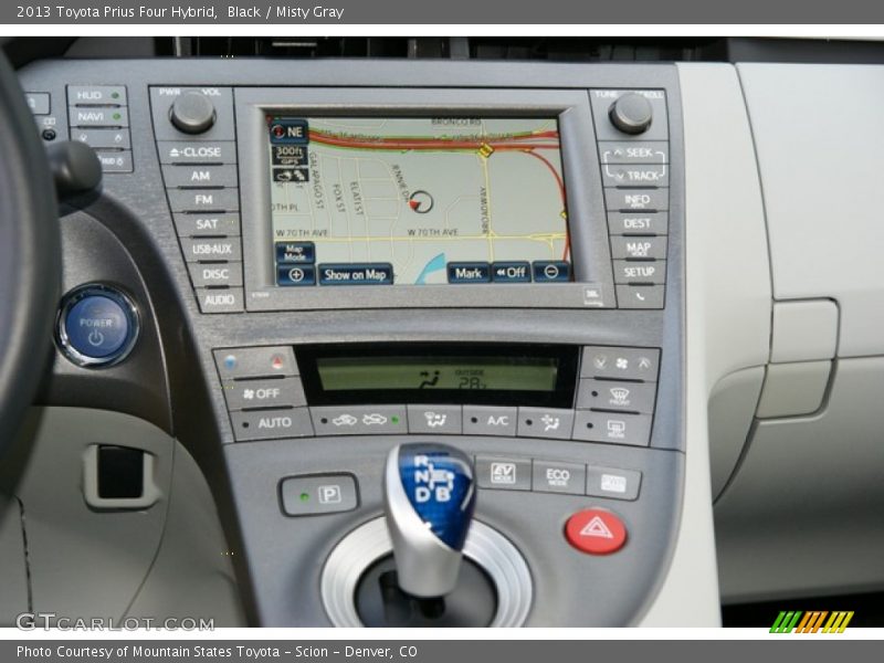 Black / Misty Gray 2013 Toyota Prius Four Hybrid