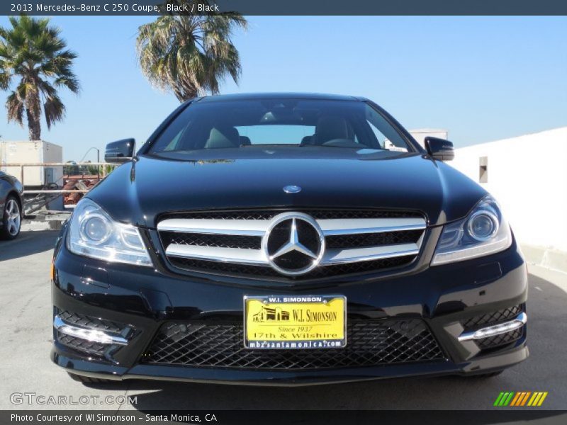 Black / Black 2013 Mercedes-Benz C 250 Coupe