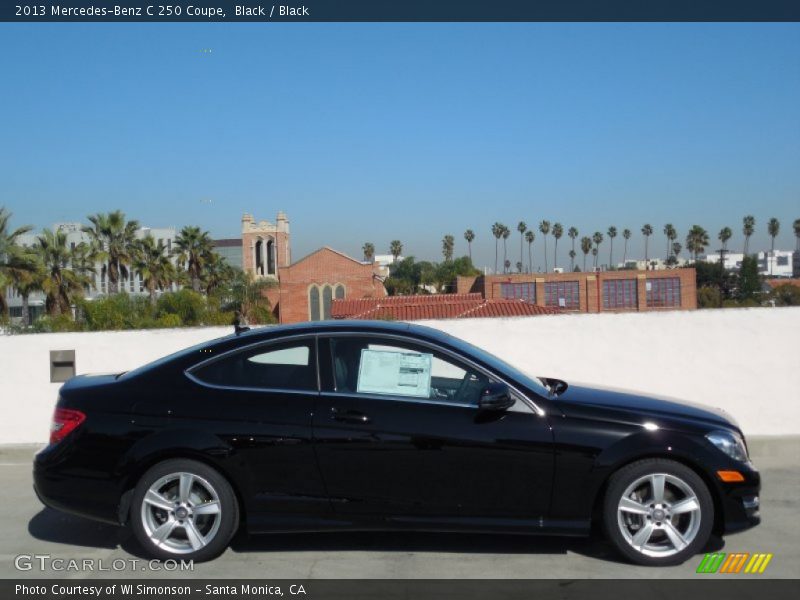 Black / Black 2013 Mercedes-Benz C 250 Coupe