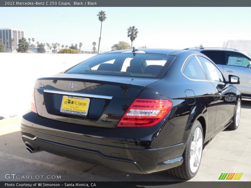 Black / Black 2013 Mercedes-Benz C 250 Coupe