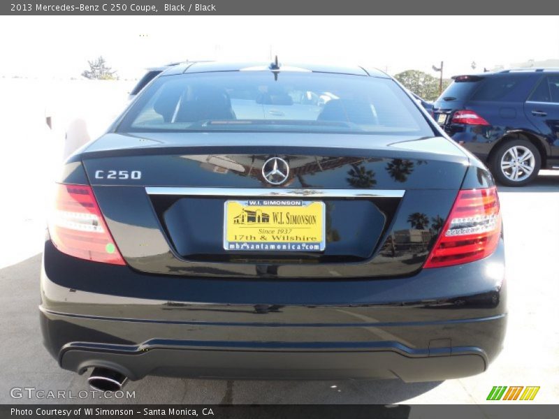 Black / Black 2013 Mercedes-Benz C 250 Coupe