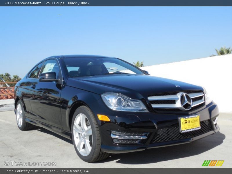 Black / Black 2013 Mercedes-Benz C 250 Coupe