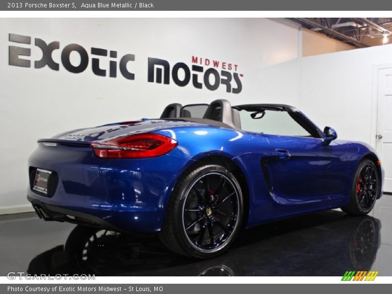 Aqua Blue Metallic / Black 2013 Porsche Boxster S