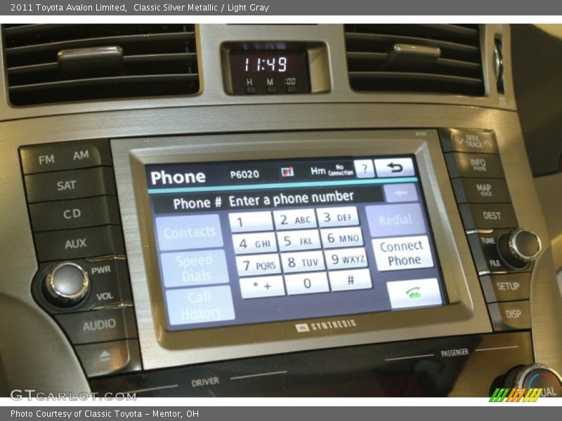 Classic Silver Metallic / Light Gray 2011 Toyota Avalon Limited