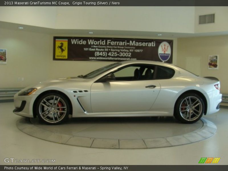 Grigio Touring (Silver) / Nero 2013 Maserati GranTurismo MC Coupe