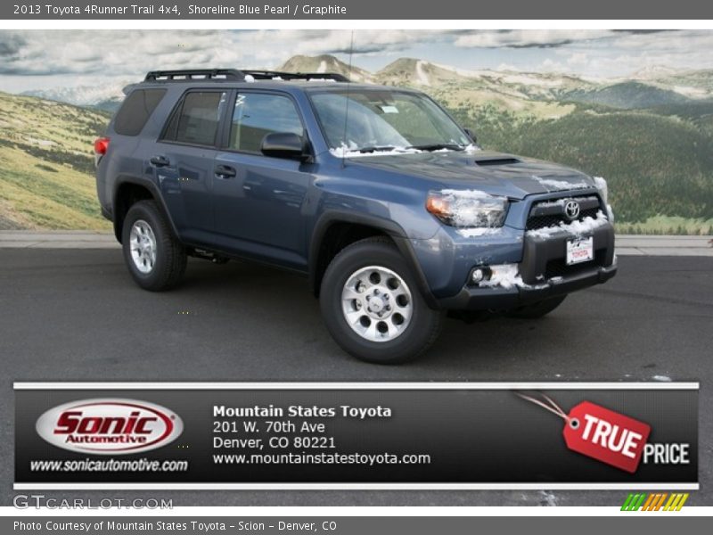 Shoreline Blue Pearl / Graphite 2013 Toyota 4Runner Trail 4x4