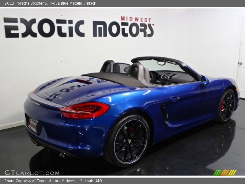 Aqua Blue Metallic / Black 2013 Porsche Boxster S