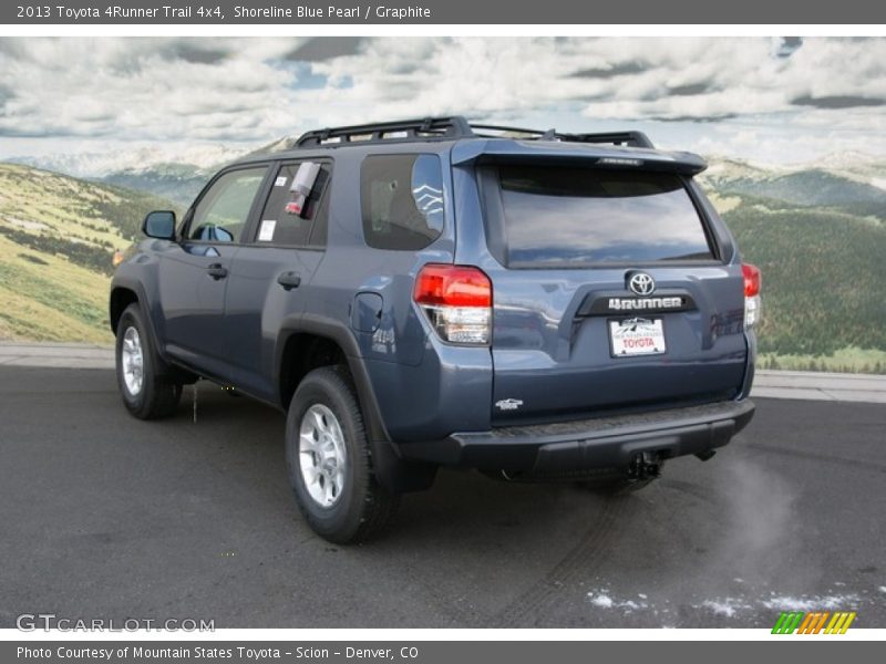Shoreline Blue Pearl / Graphite 2013 Toyota 4Runner Trail 4x4