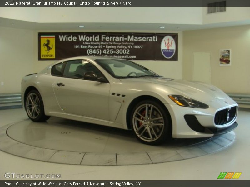 Grigio Touring (Silver) / Nero 2013 Maserati GranTurismo MC Coupe