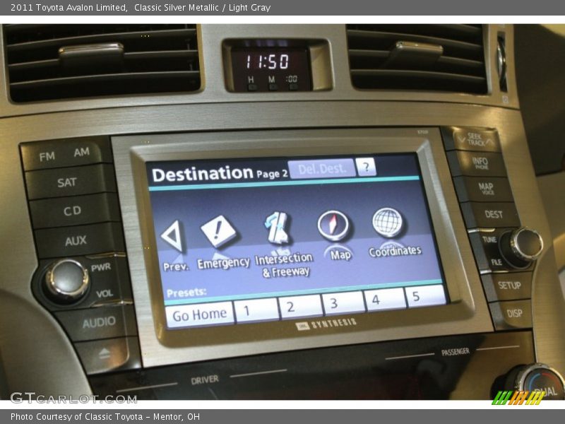 Classic Silver Metallic / Light Gray 2011 Toyota Avalon Limited