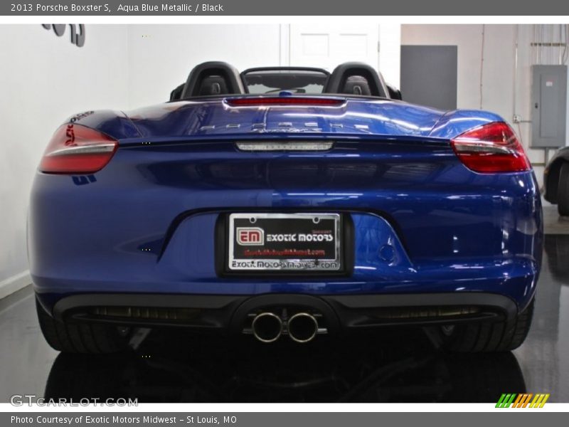 Aqua Blue Metallic / Black 2013 Porsche Boxster S