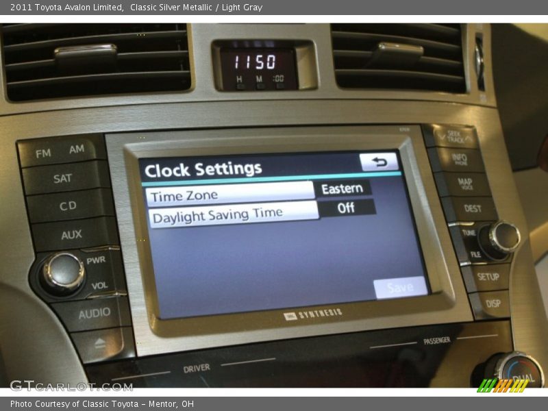 Classic Silver Metallic / Light Gray 2011 Toyota Avalon Limited