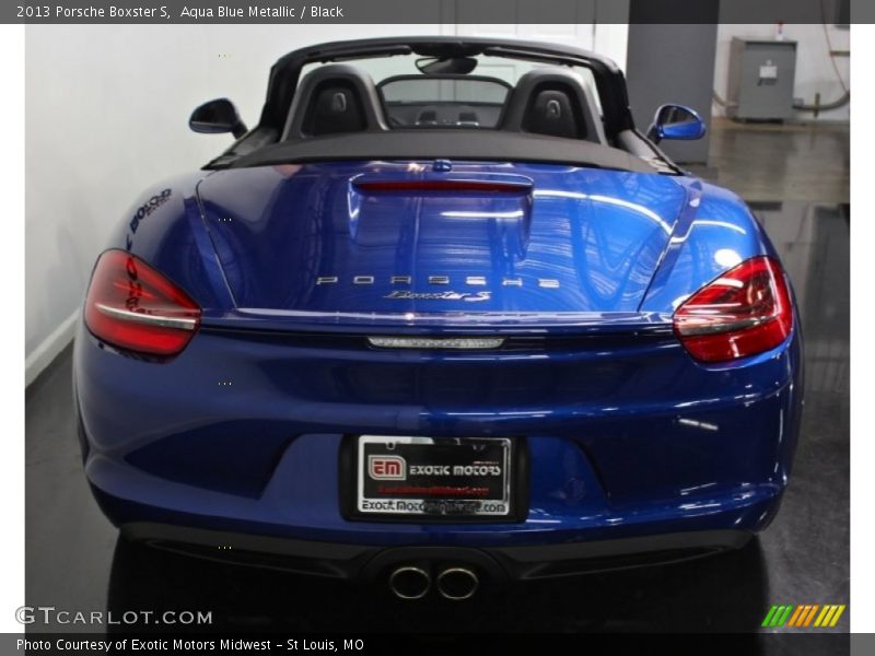 Aqua Blue Metallic / Black 2013 Porsche Boxster S